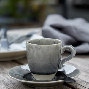 Conjunto de 6 chávenas e pires de café Coral