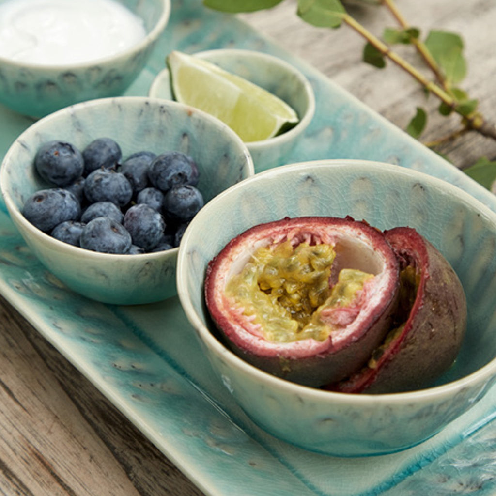 Conjunto de 6 taças de fruta Coral